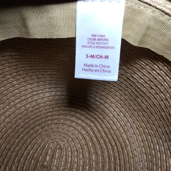 Retro 70's Tan Floppy Sun/Beach Hat With Chain Detail - Picture 7 of 9
